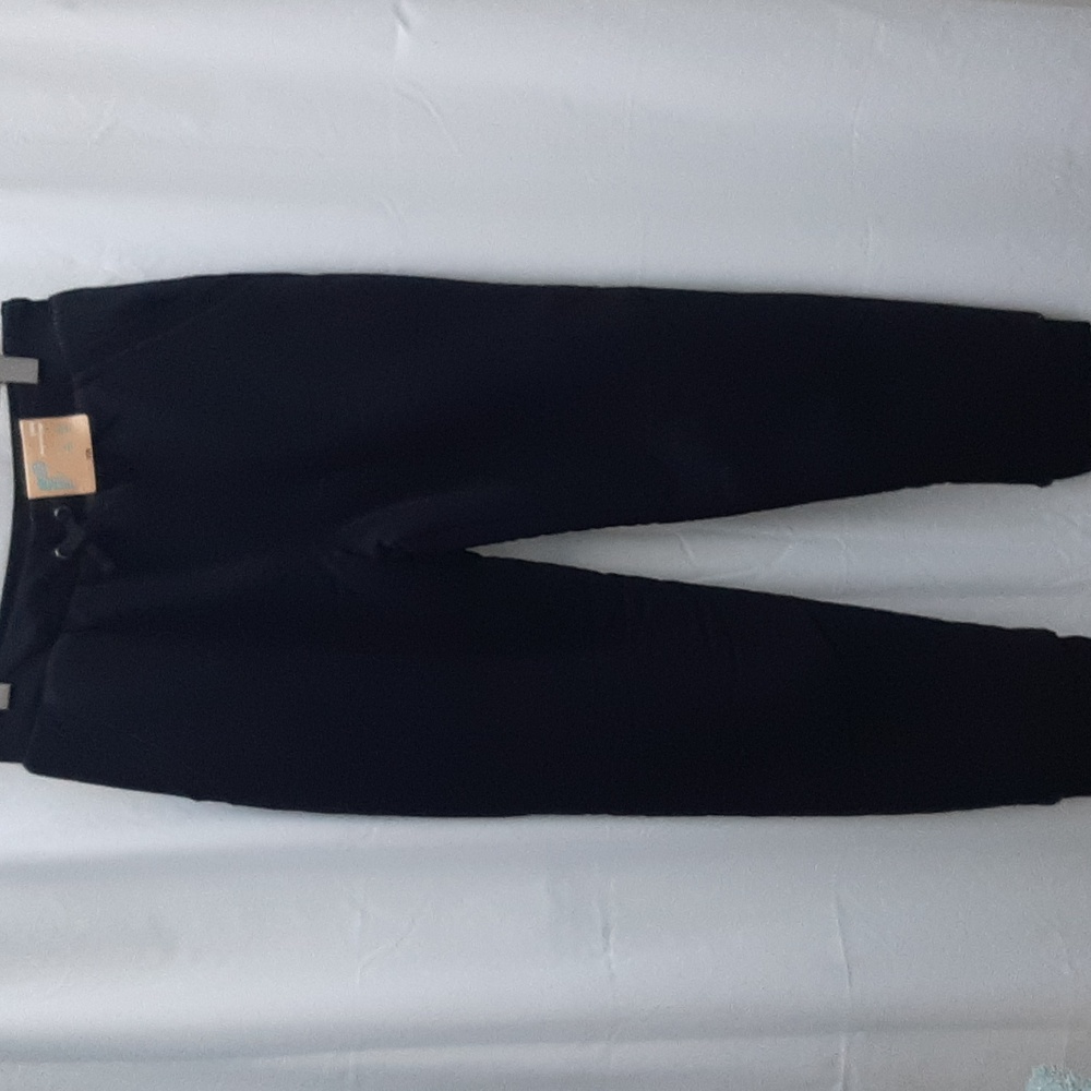 New Boys Thereabouts Sherpa Lined Black Cotton Blend Jogger Pants, Sz L 14-16